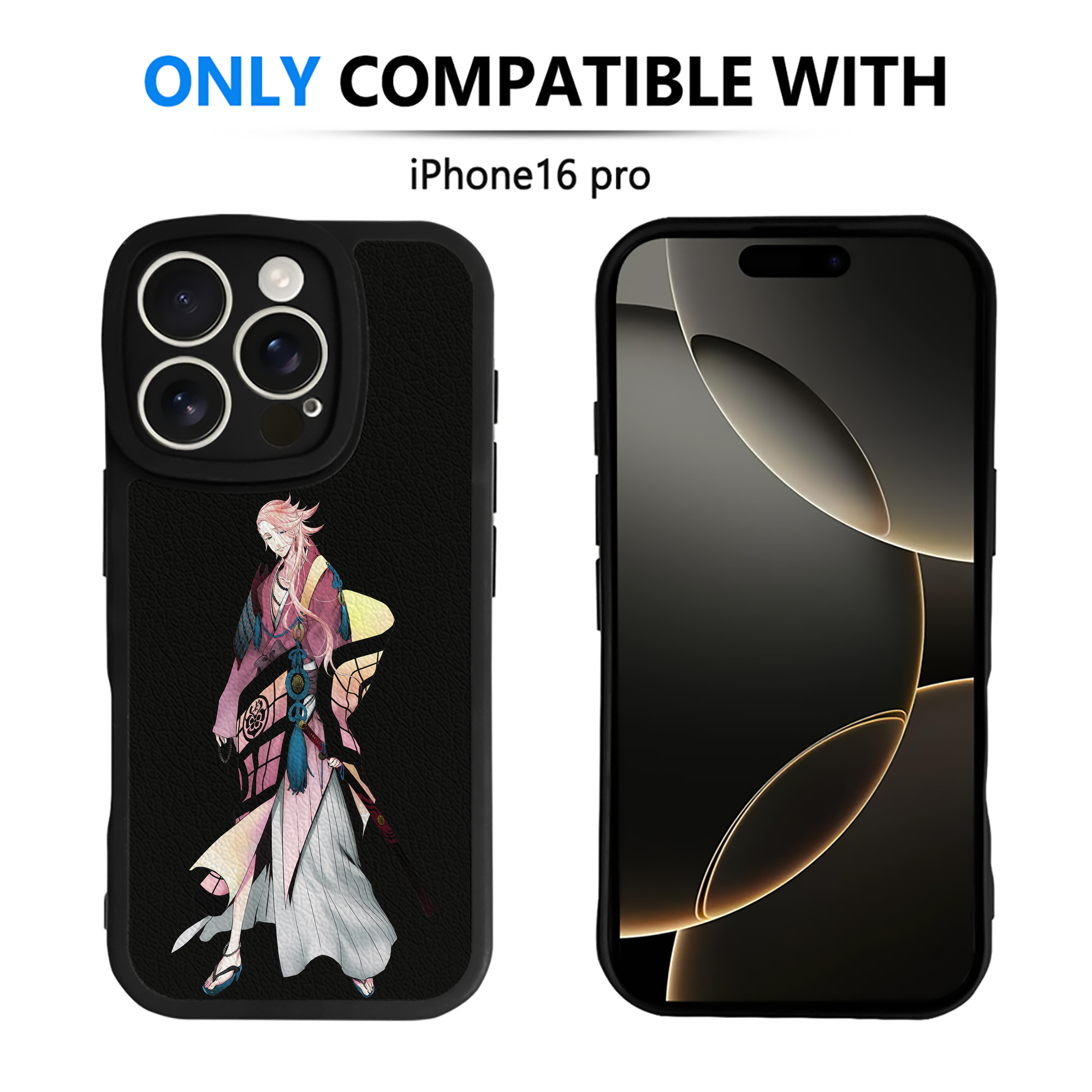 （画像用） 刀剣乱舞 Touken Ranbu 【iPhone 16シリーズ対応】シリコンスマホケース（レザー調） 材質：シリコン